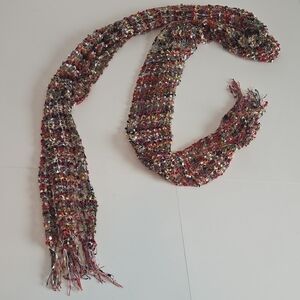 Colorful Geometric Fringe Women's Scarf